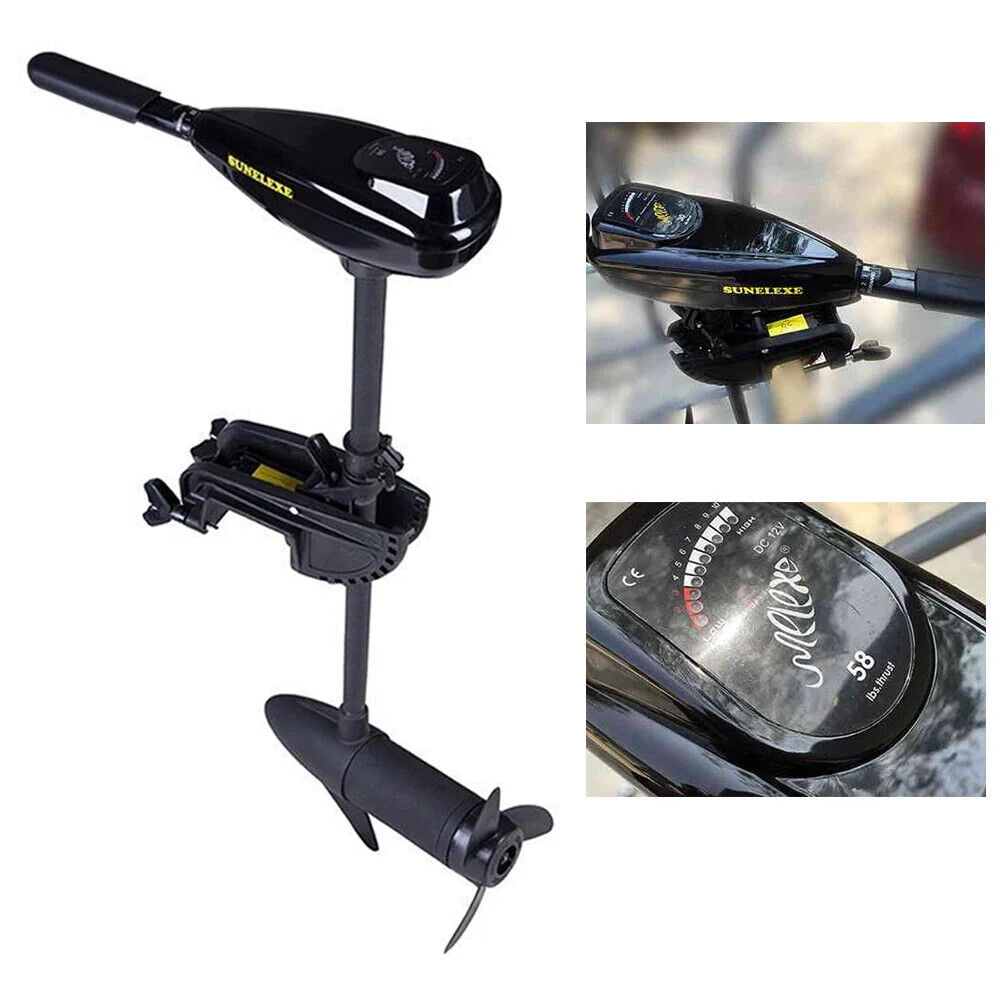 12V Electric Outboard Motor Trolling Engine 58LBS V3719