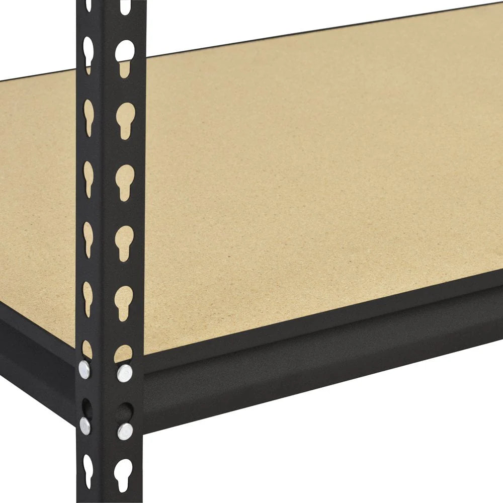 5-Tier Steel Shelving, 4,000 lbs. Total Capacity, Black I6557