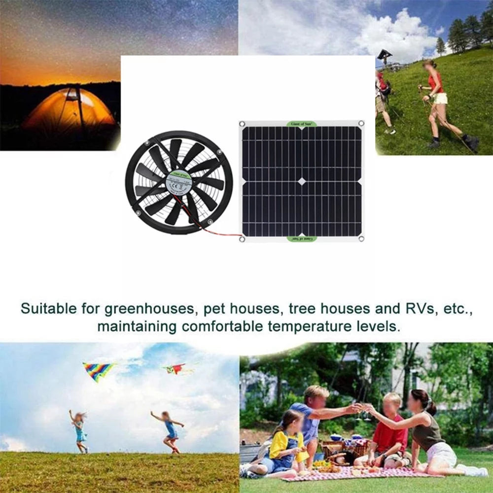 10 Inch Solar Powered Fan X402393