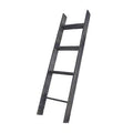Black 4 Shelf Wood Ladder Bookcase R615654
