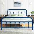 Full Size Metal Bed Frame with Headboard and Footboard Y235410