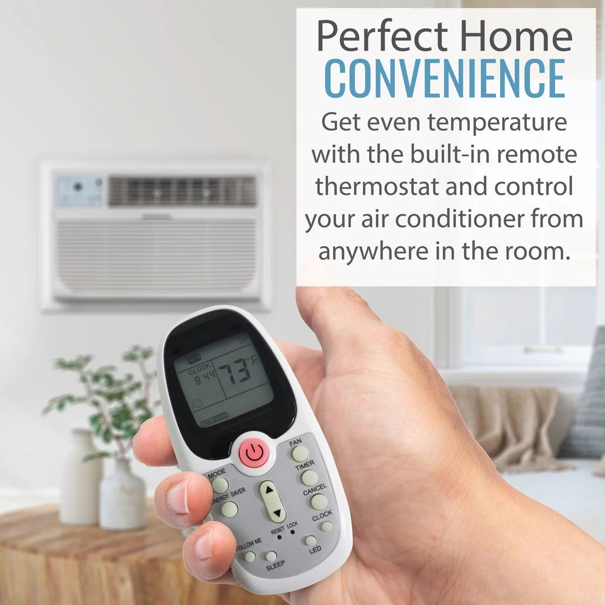 8,000 BTU White Through-the-Wall Air Conditioner Y676