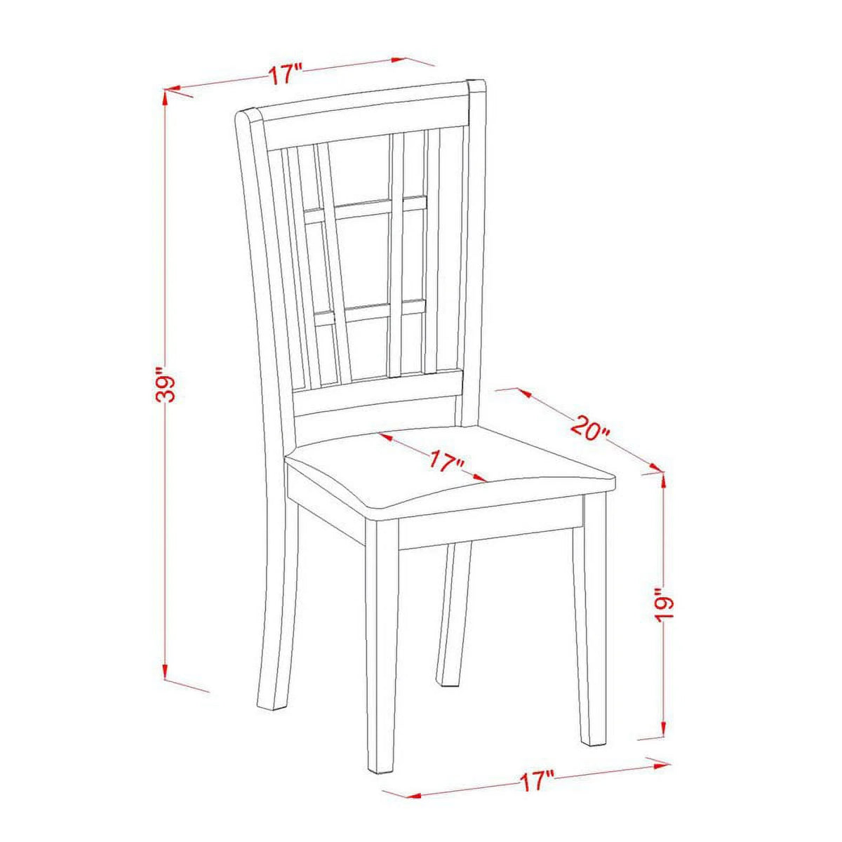 9-piece Wood Dining Table and Chair Set in Black W527279