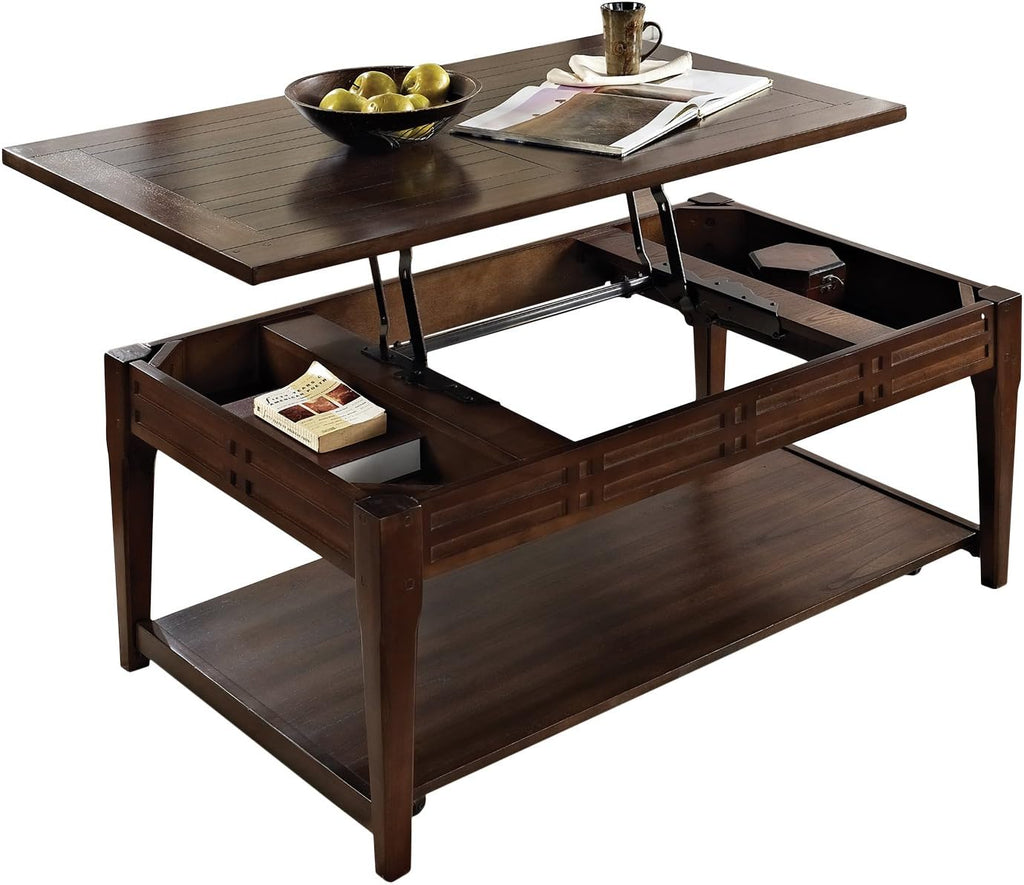 Lift-Top Cocktail Table with Casters D686