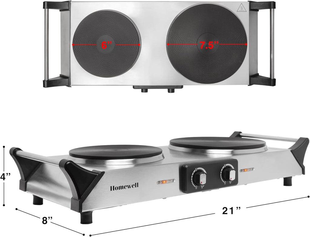 Electric Cast Iron Hot Plate Pack of 2 B4624