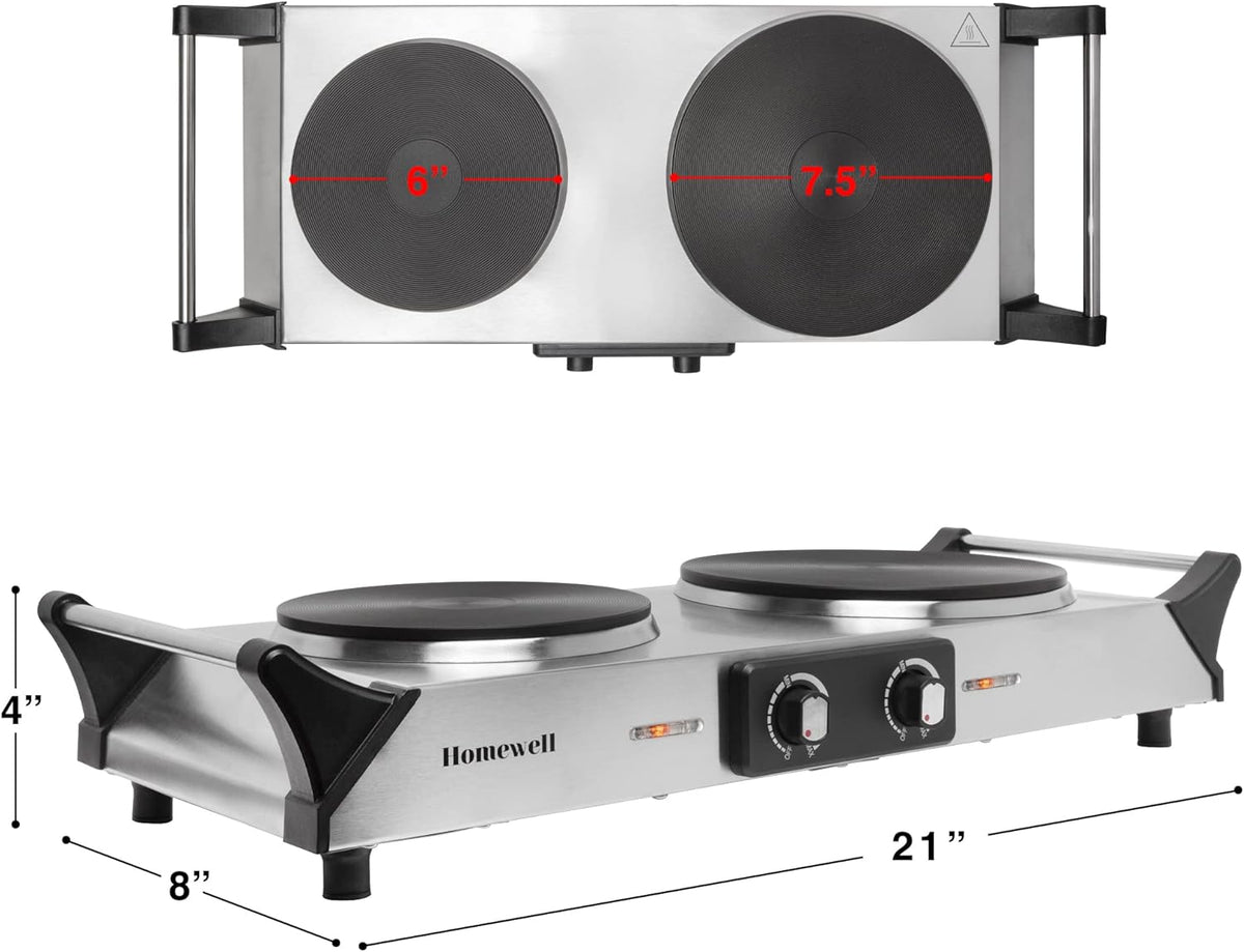Electric Cast Iron Hot Plate Pack of 2 B4624
