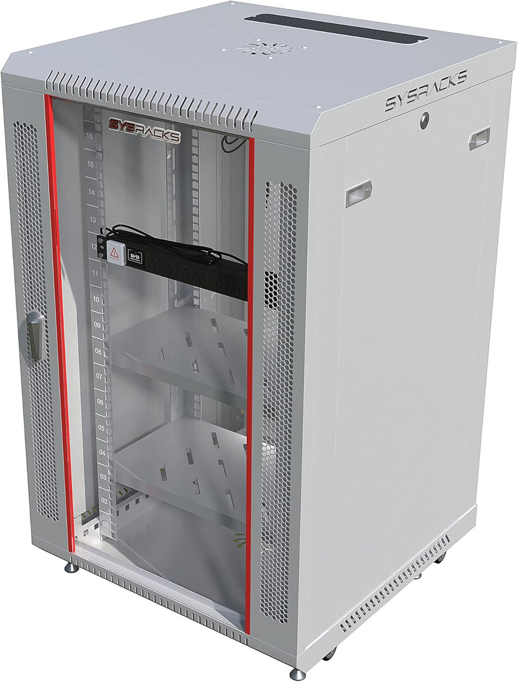 18U Wall Mount Server Rack Cabinet Enclosure 24 Inch Depth N1103