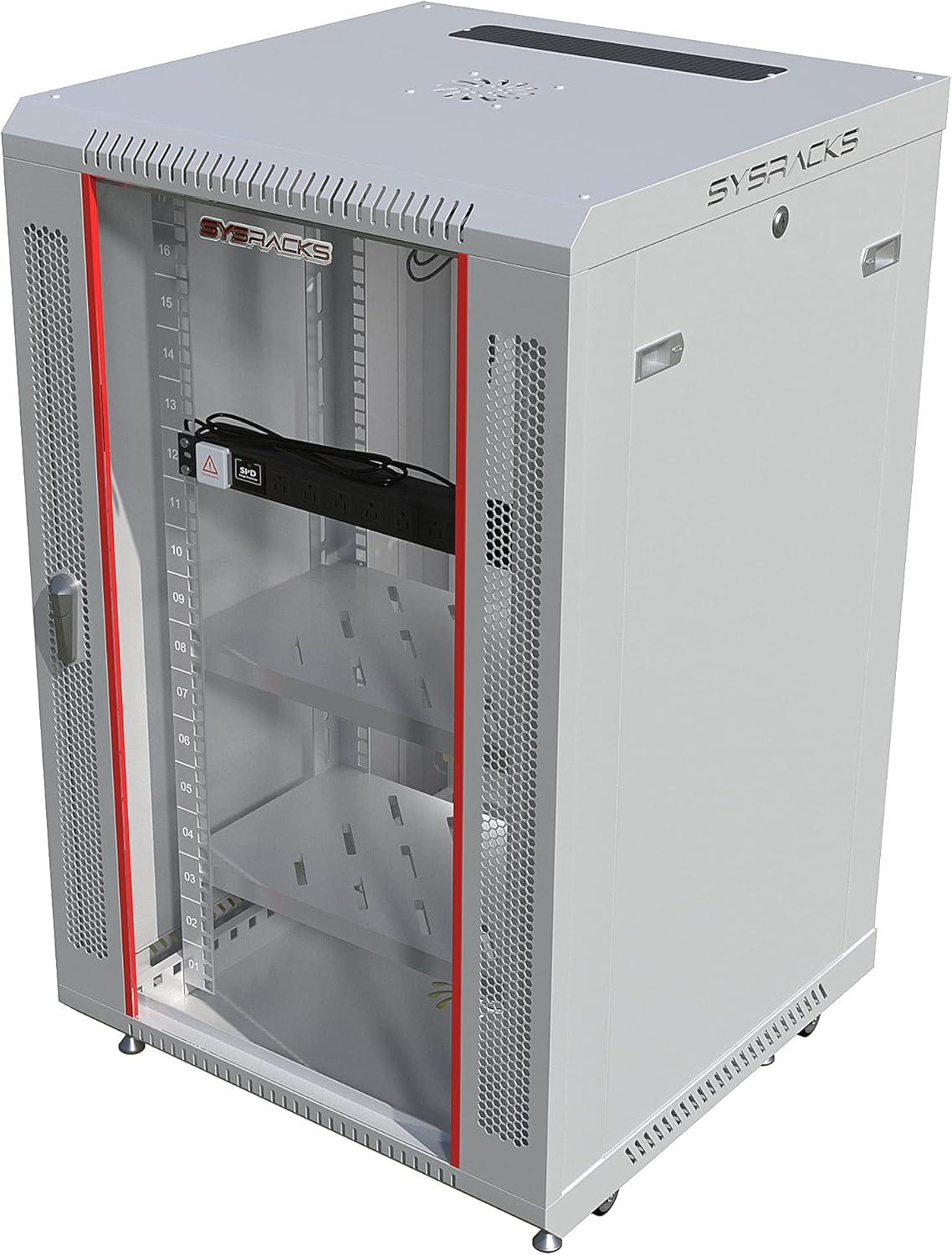 18U Wall Mount Server Rack Cabinet Enclosure 24 Inch Depth N1103