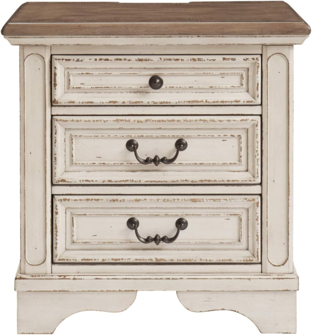 3 Drawer Nightstand with Electrical Outlets & USB Ports I868
