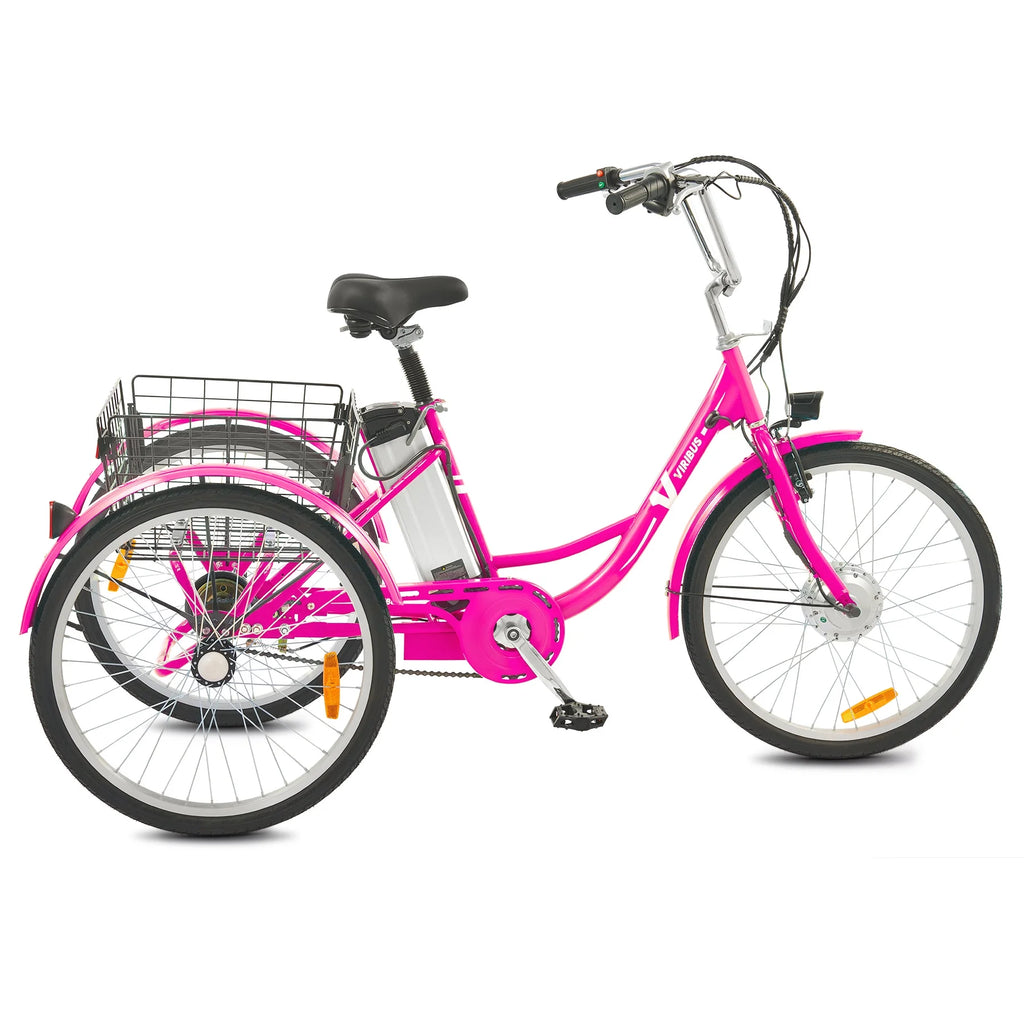 24 Inch Electric Tricycle with 250W Motor 36V 10Ah Battery Black X94302