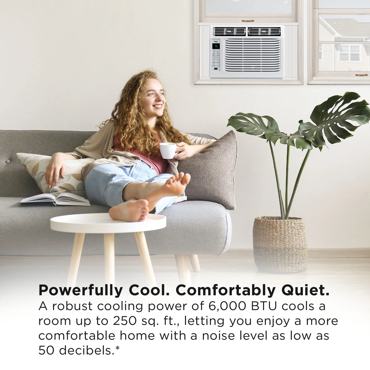 6,000 BTU 115-Volt Window Air Conditioner with Remote, White O9095