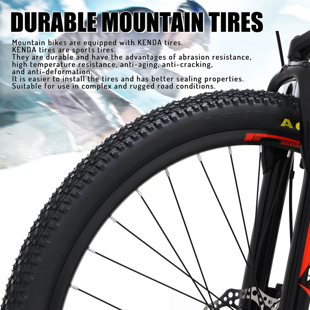 26 Inch 21 Speed Mountain Bike with Dual Disc Brakes F915619