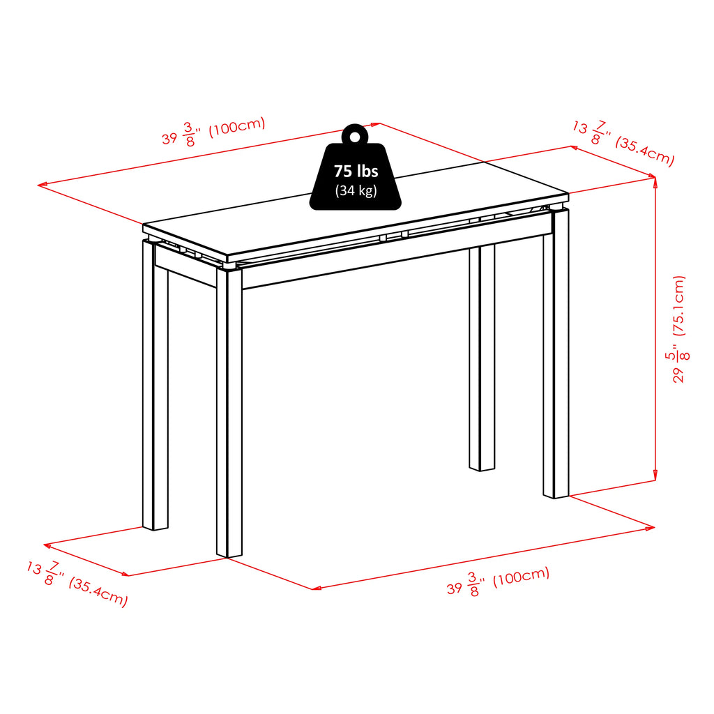 Espresso Finish Console Hall Table G907
