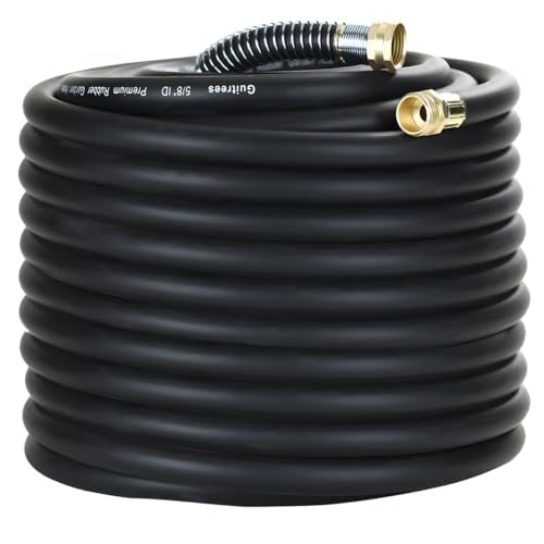 50FT 3/4 Heavy Duty Rubber Garden Hose 200psi Hot/Cold Water D604840