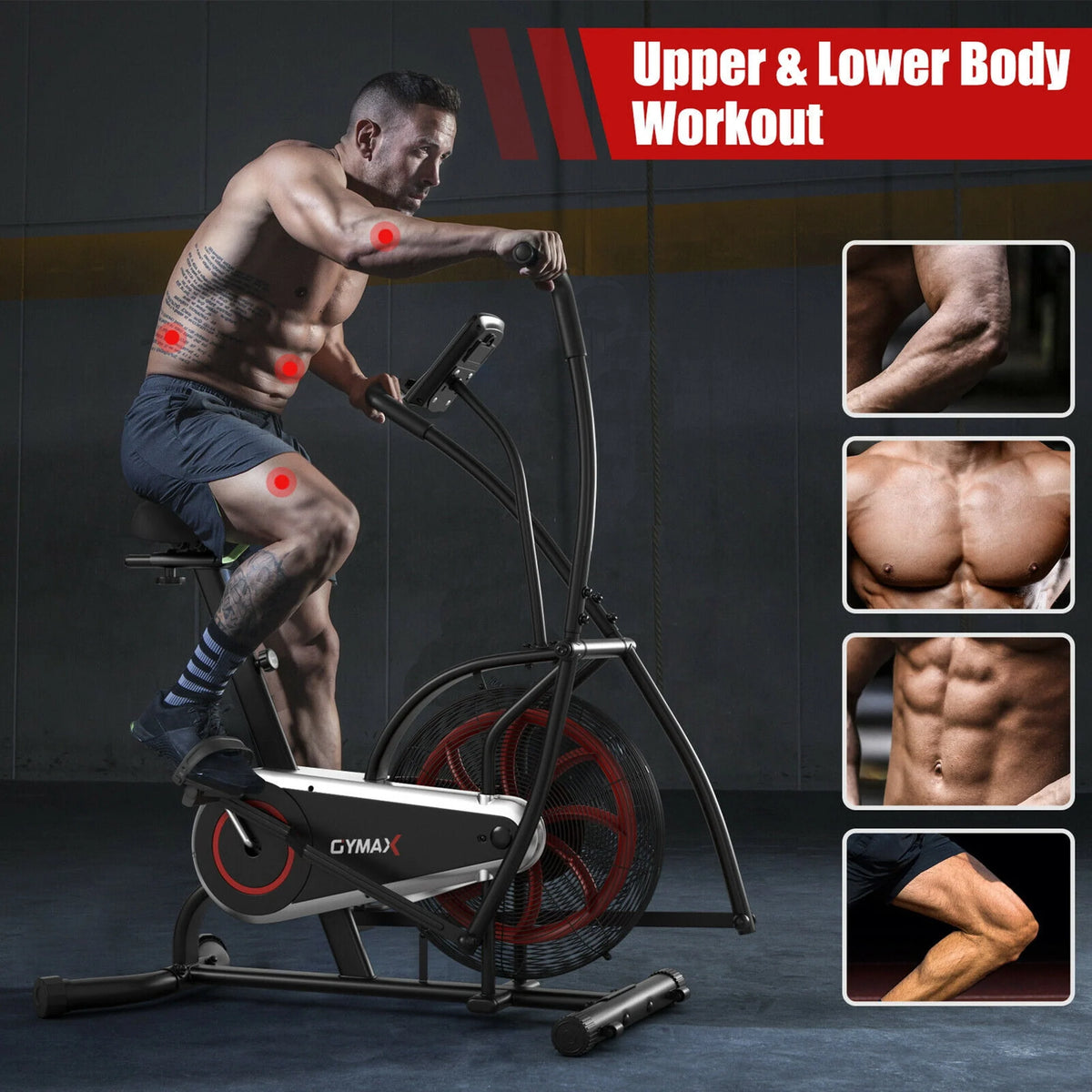 Fan Exercise Bike with LCD Display G49321