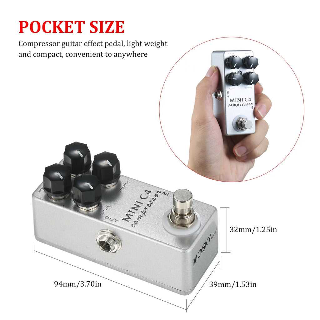 Compressor Guitar Effect Pedal True Bypass F669101