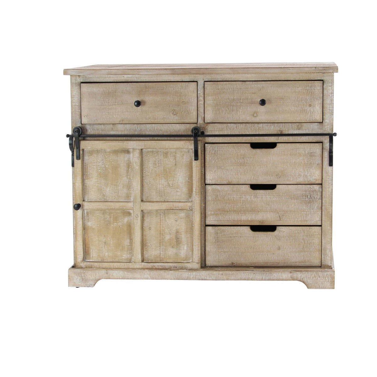 Brown Wood Farmhouse Cabinet W811379