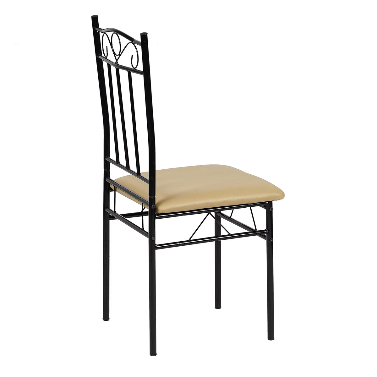 Wood and Metal Dining Table Set with 6 Chairs Z636