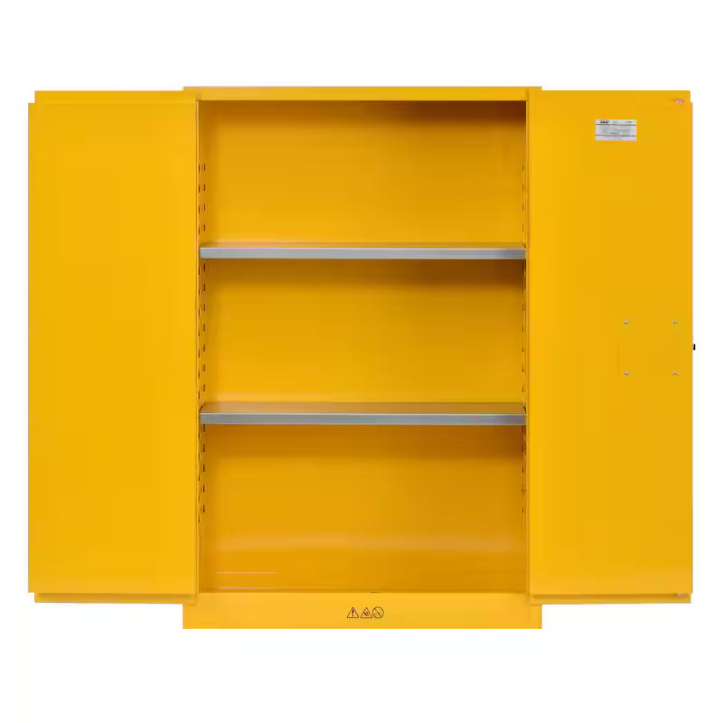 Yellow Steel Freestanding Garage Cabinet I2917