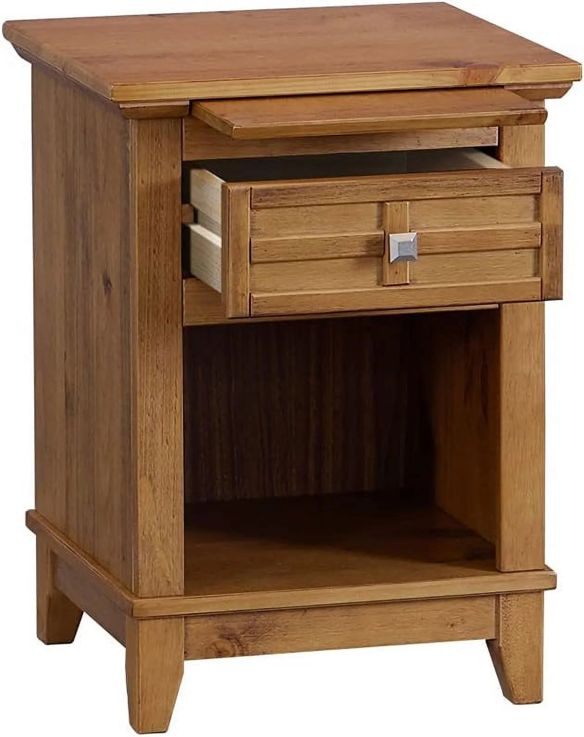 Rustic Wood Nightstand End Table with Drawer G4750