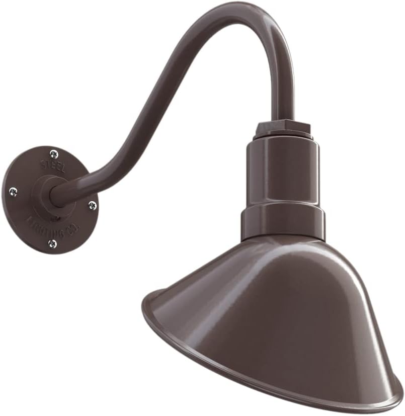 9 inch Dome 11 inch Straight Arm Matte Black Sign Light J811