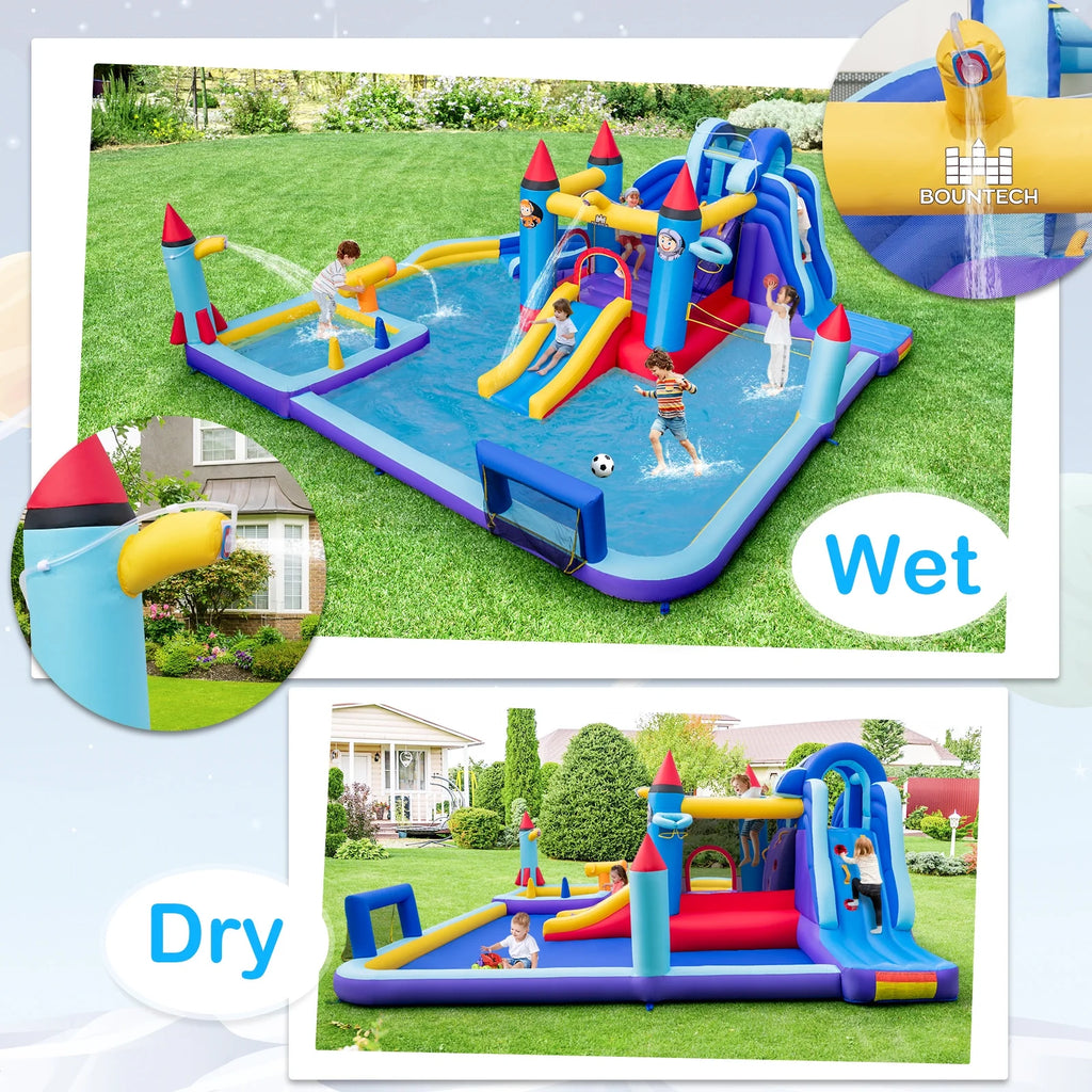 Inflatable Water Slide Park with 950W Blower N783083