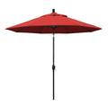 9 ft. Aluminum Push Button Tilt Olefin Market Umbrella, Red H168