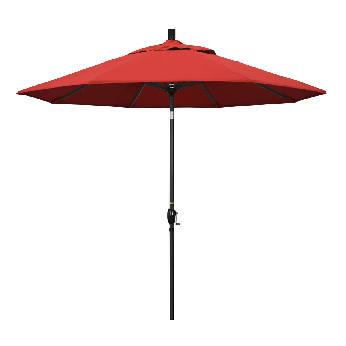 9 ft. Aluminum Push Button Tilt Olefin Market Umbrella, Red H168