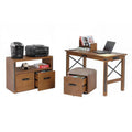 30 x 47.5 x 47.5 in Desk with USB Ports, File Cabinet and Machine Stand B28096