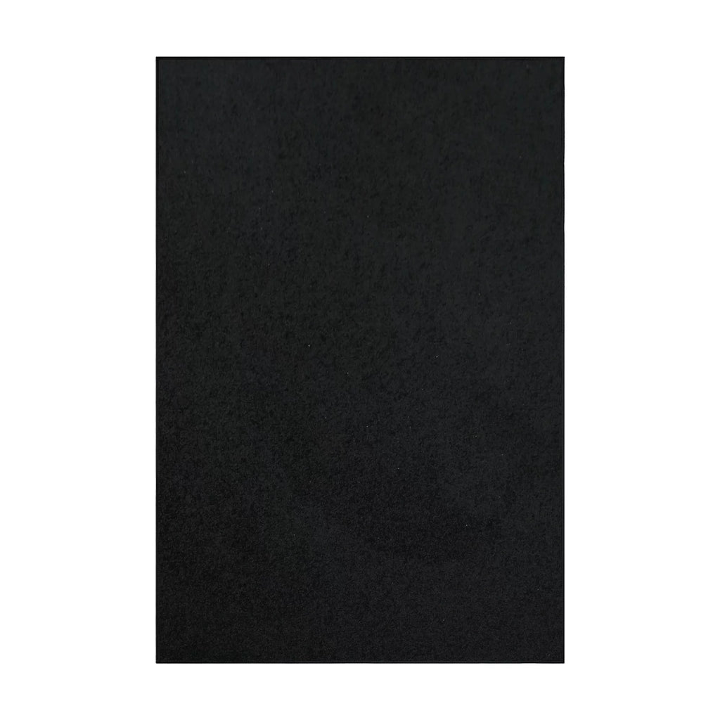Black 2' x 4' Solid Color Rug S4741