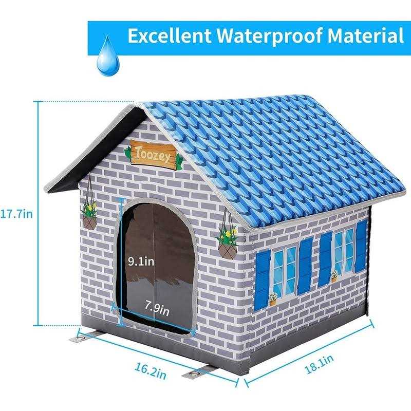 Insulated Outdoor Cat House with Pillow F6680