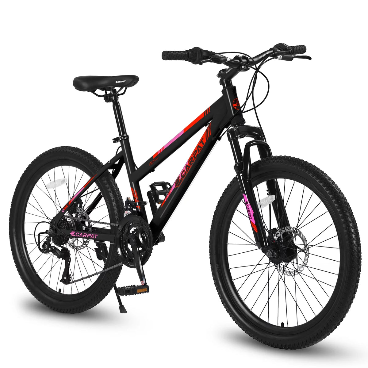 Pink 26 inch 21 Speed Dual Disc Brake Mountain Bike U7356