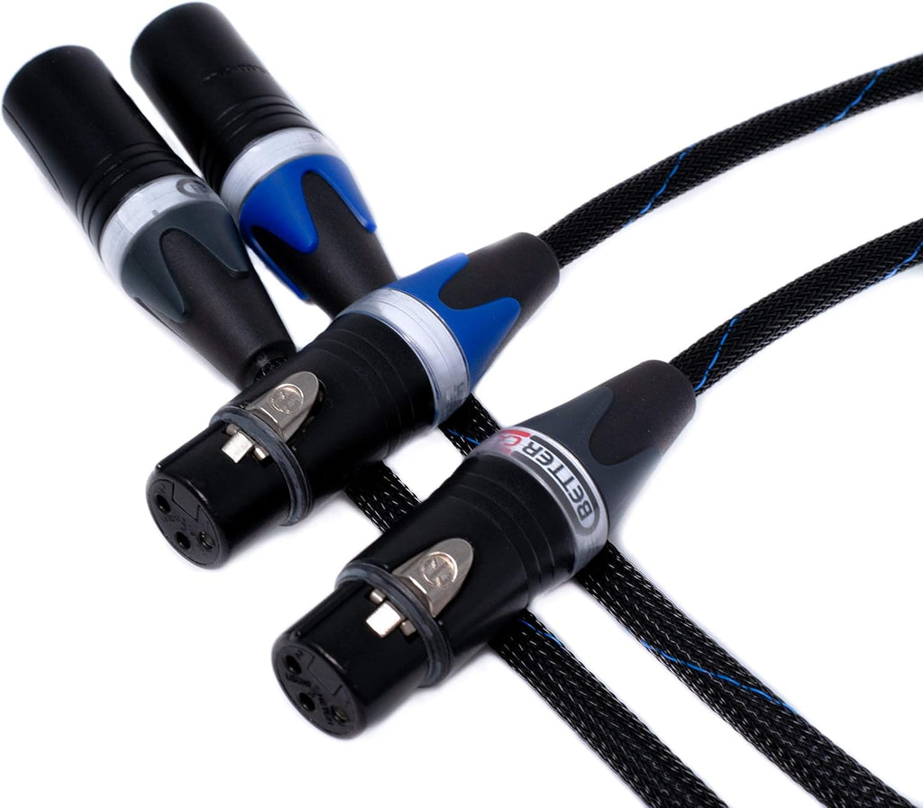 Balanced XLR Cables Stereo Pair 6 Feet O2606