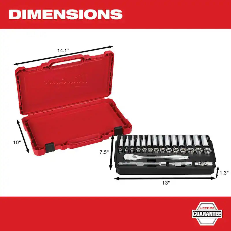 SAE/Metric Ratchet and Socket Mechanics Tool Set 60-Piece K385