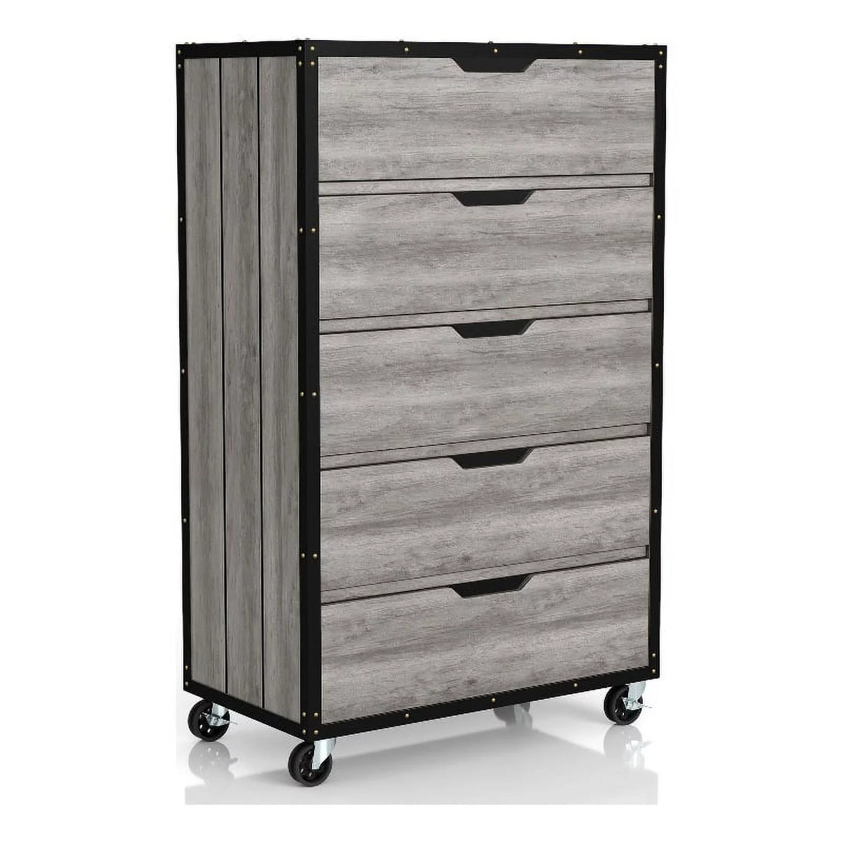 Wood 5-Drawer Dresser O332