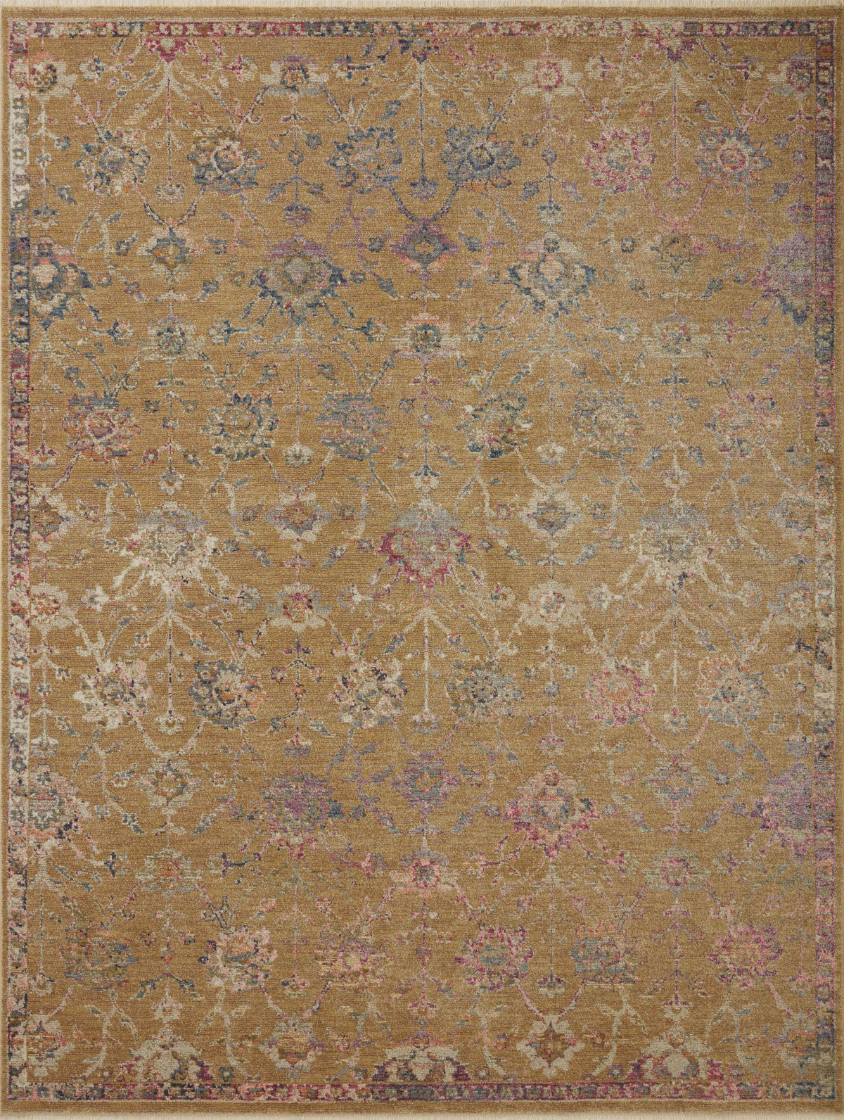 Gold Multi 7'10 x 7'10 Rug W4746