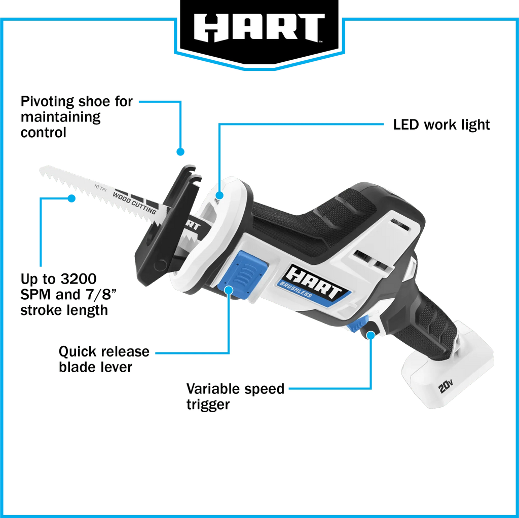 20-Volt Brushless One-Handed Reciprocating Saw L930