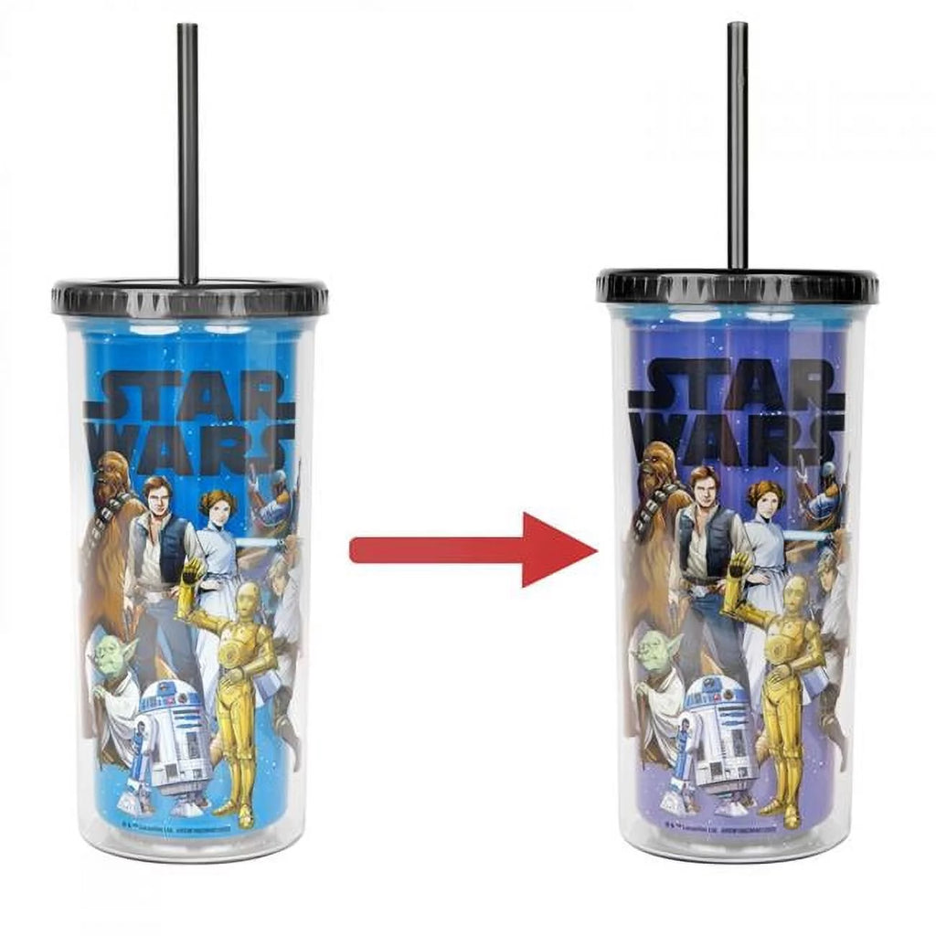 Star Wars Color Changing Tumbler with Lid & Straw X745