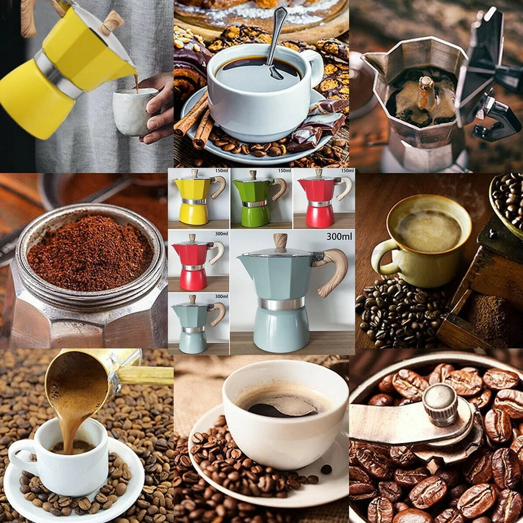 Aluminum Italian Moka Espresso Coffee Maker 300ml O41477