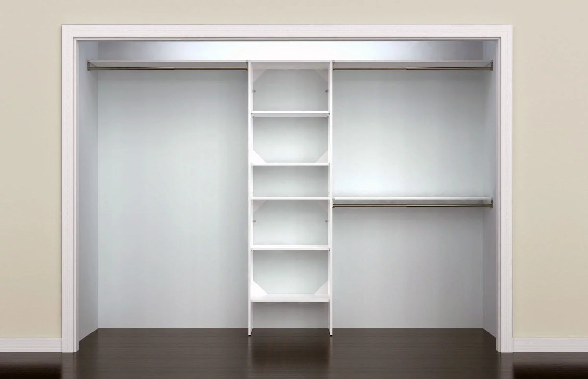 7 To 10 Foot Wide Closet System Kit Grey C630452