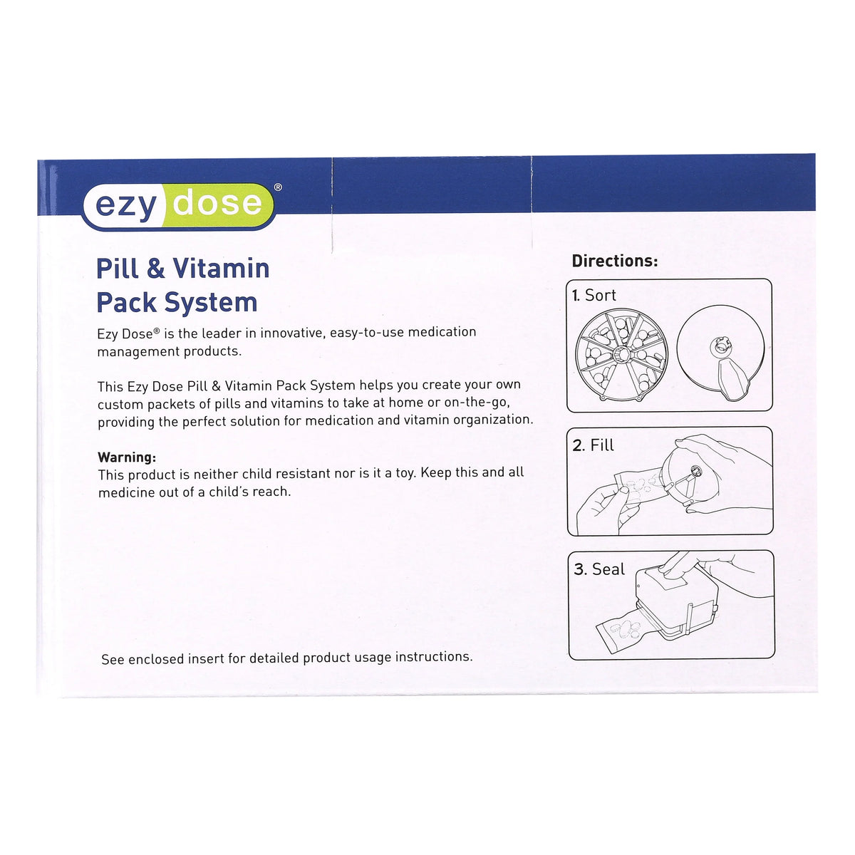 Pill Medicine Vitamin Sorter Sealer Y51944