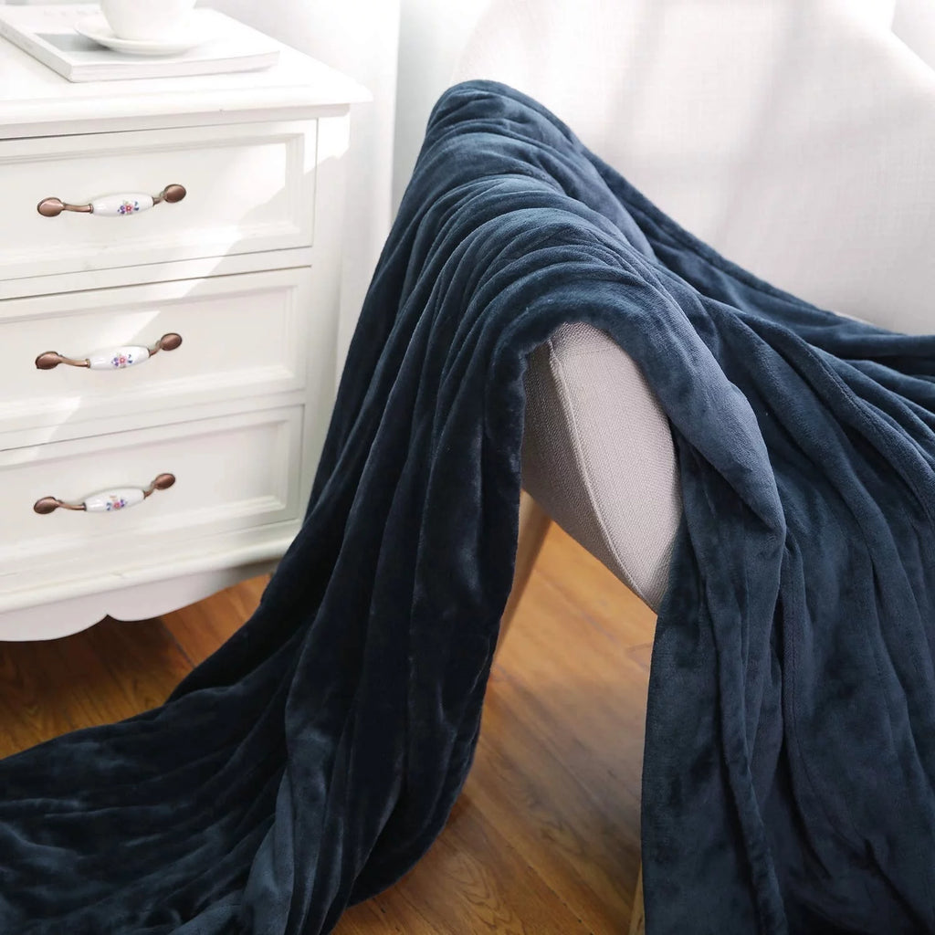 Electric Heated Blanket Twin Size Blue N90295