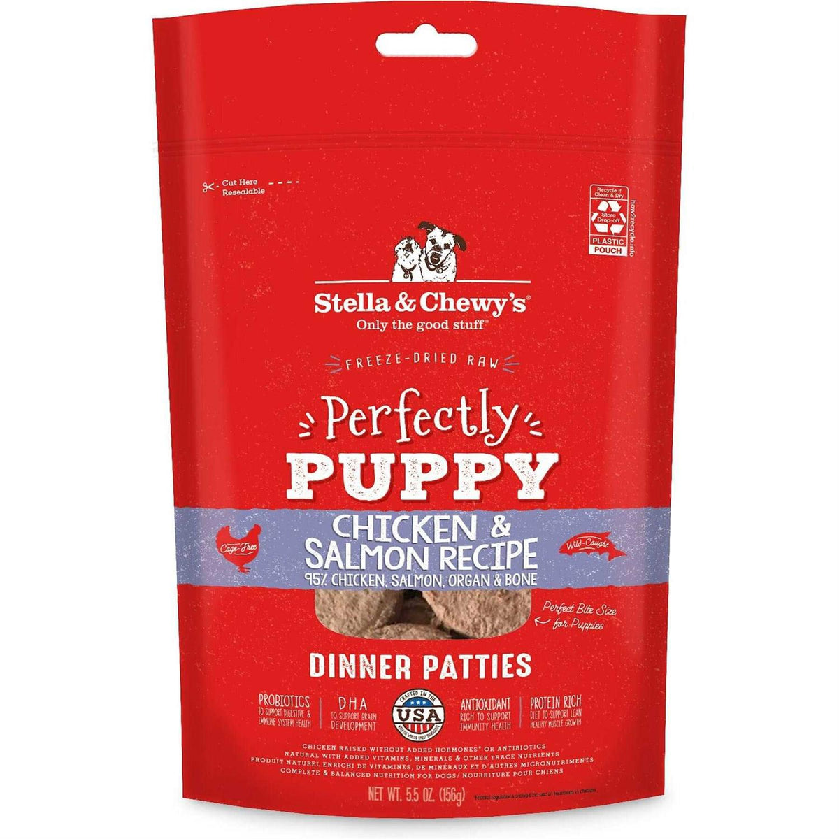 Freeze-Dried Raw Dog Food Salmon Patties U144