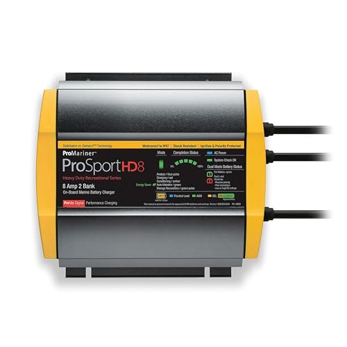 Waterproof Marine Battery Charger, 20 Amp, 3 Bank X319883