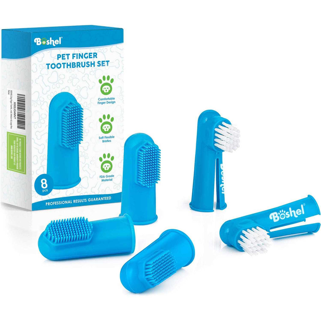 8 Pc Dog Finger Toothbrush Kit R2116