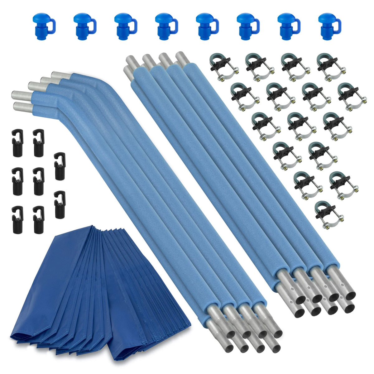 8 Curved Trampoline Safety Enclosure Poles R415