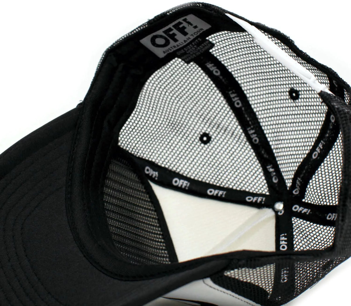 Black/White Truckers Cap Hat E8230