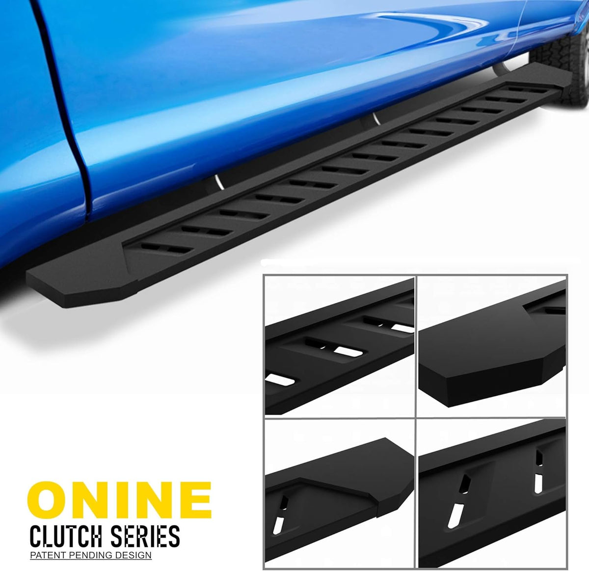 Running Boards Side Step Nerf Bar 7 Inch Wide Texture Black U6575