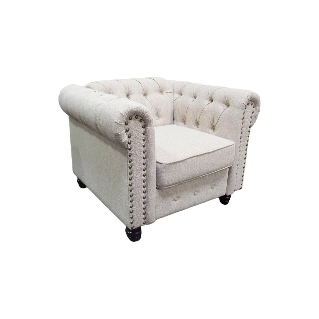 Beige Upholstered Chair I401426