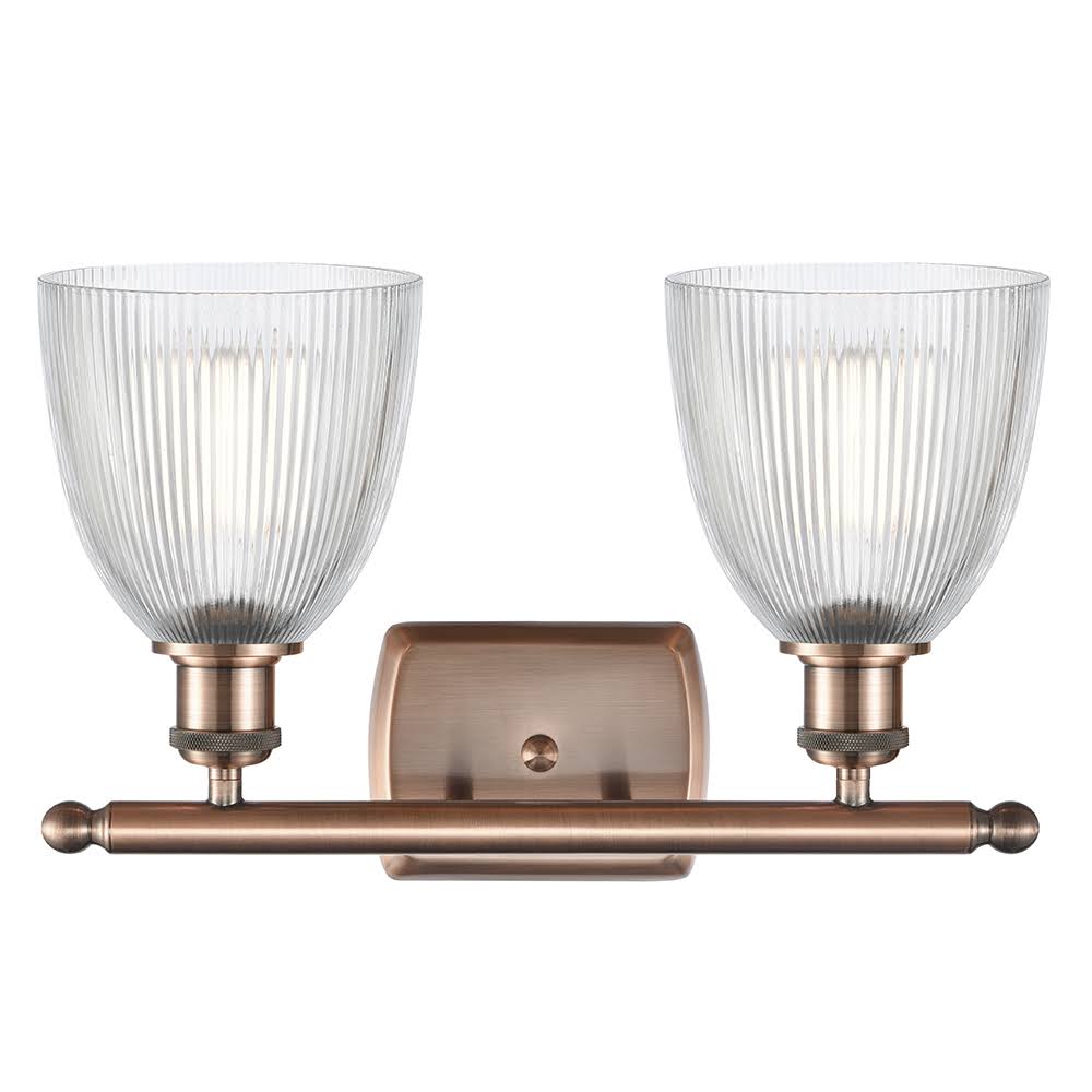 Brushed Satin Nickel 2 Light Bath Vanity Light F825954